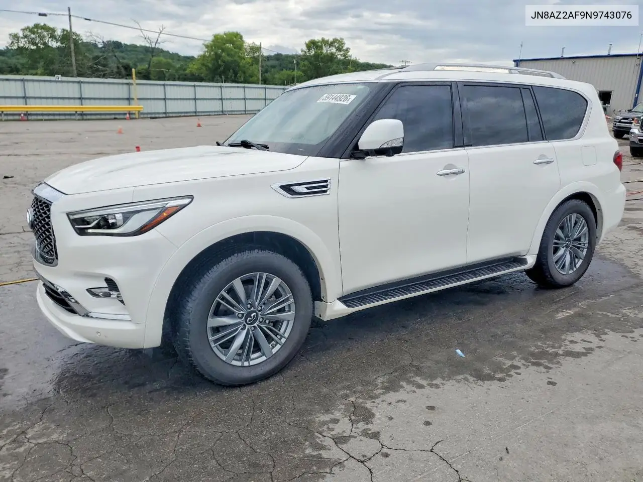 2022 Infiniti Qx80 Luxe VIN: JN8AZ2AF9N9743076 Lot: 59144926