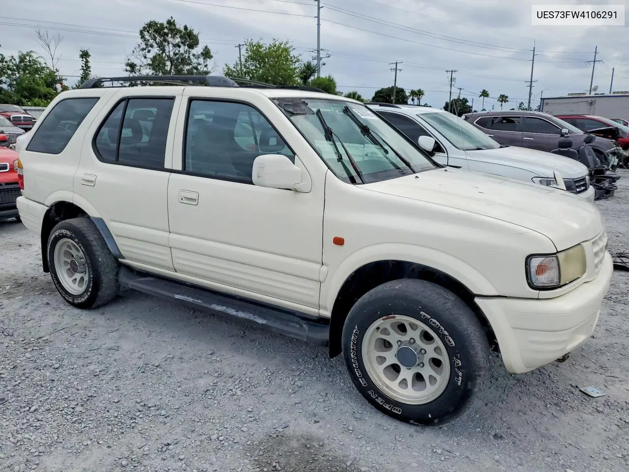 1999 Isuzu Rodeo VIN: UES73FW4106291 Lot: 56280466