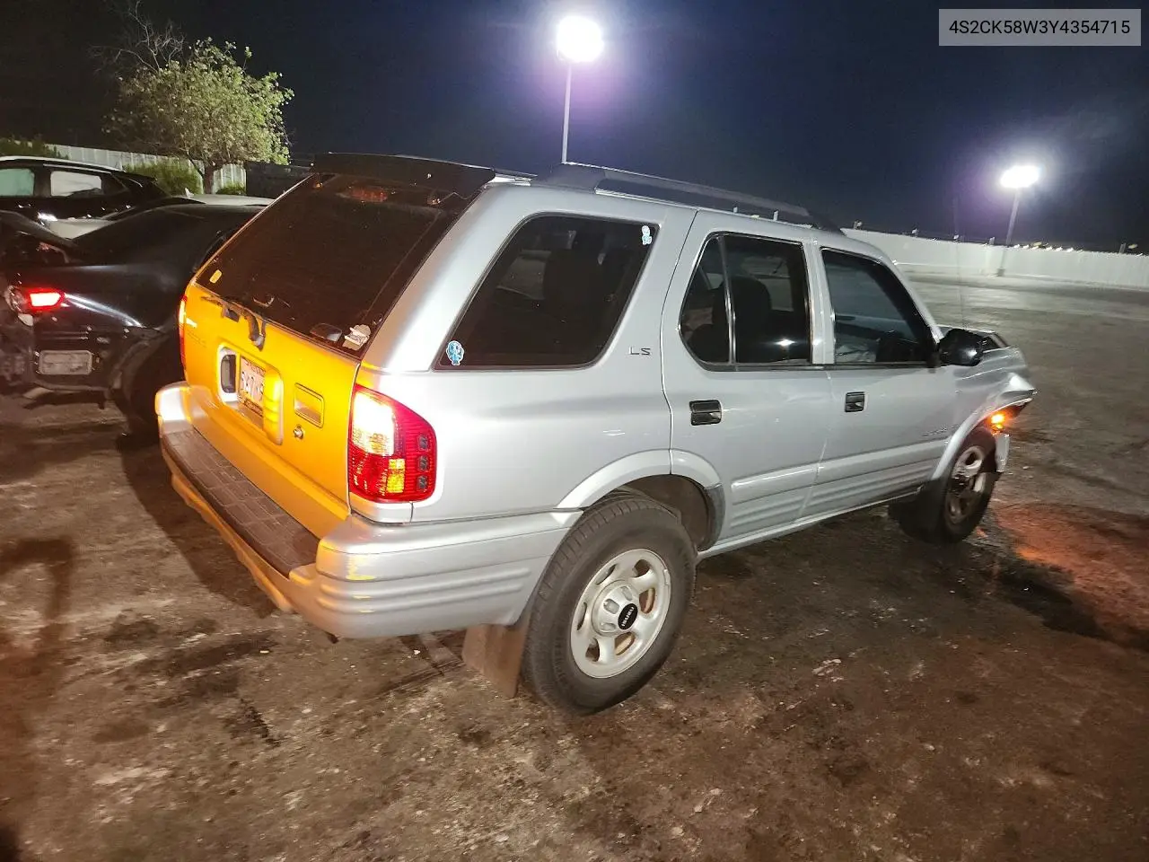 2000 Isuzu Rodeo S VIN: 4S2CK58W3Y4354715 Lot: 60277826