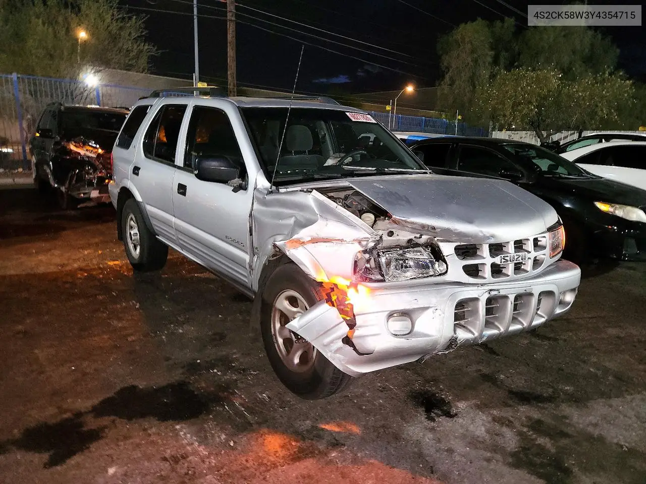 2000 Isuzu Rodeo S VIN: 4S2CK58W3Y4354715 Lot: 60277826