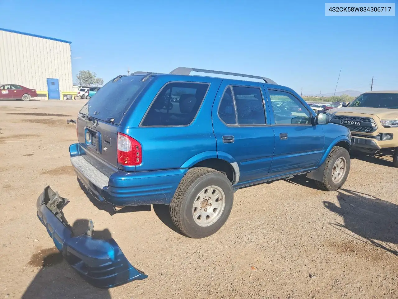 2003 Isuzu Rodeo S VIN: 4S2CK58W834306717 Lot: 56165876