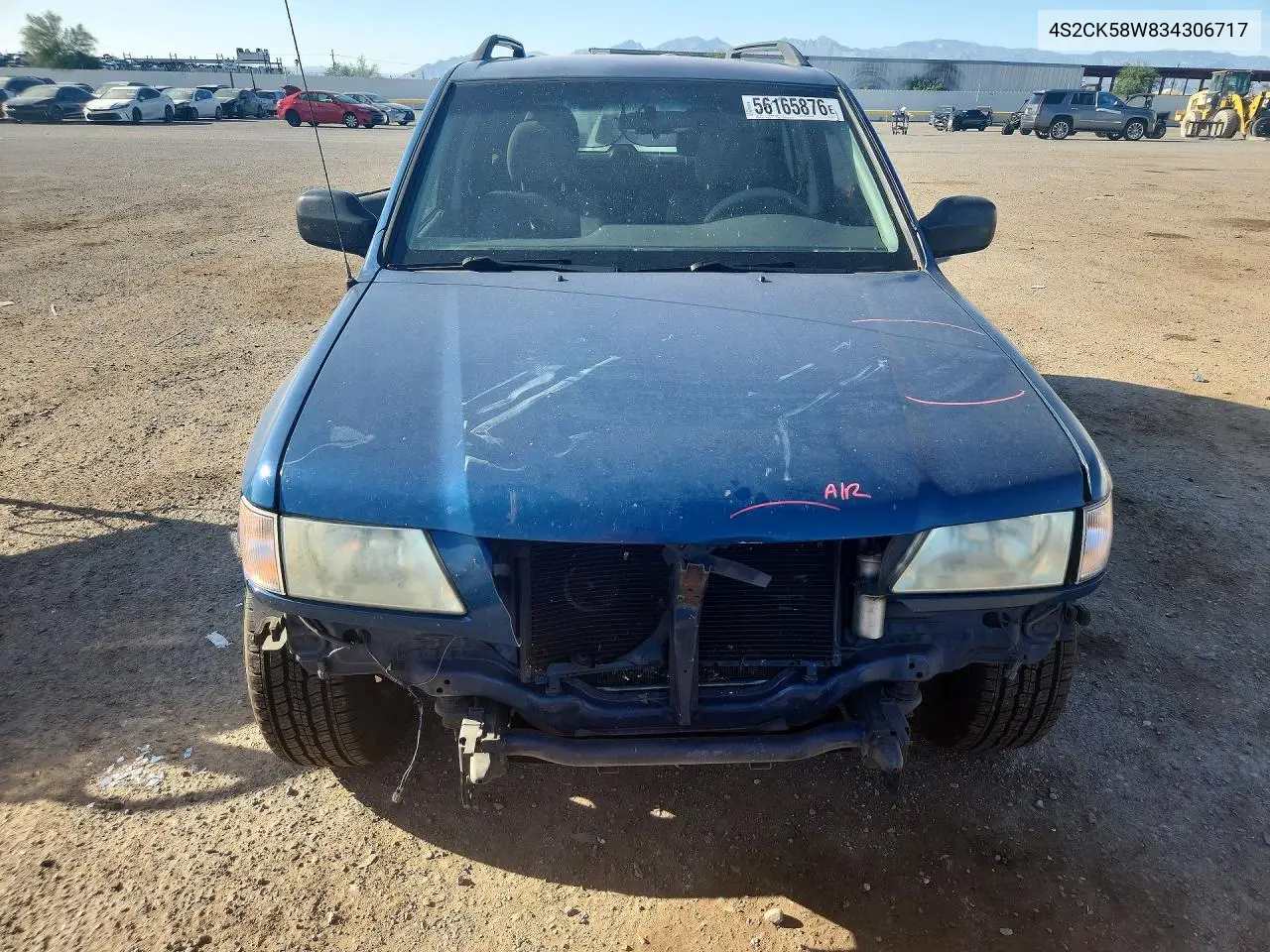 2003 Isuzu Rodeo S VIN: 4S2CK58W834306717 Lot: 56165876