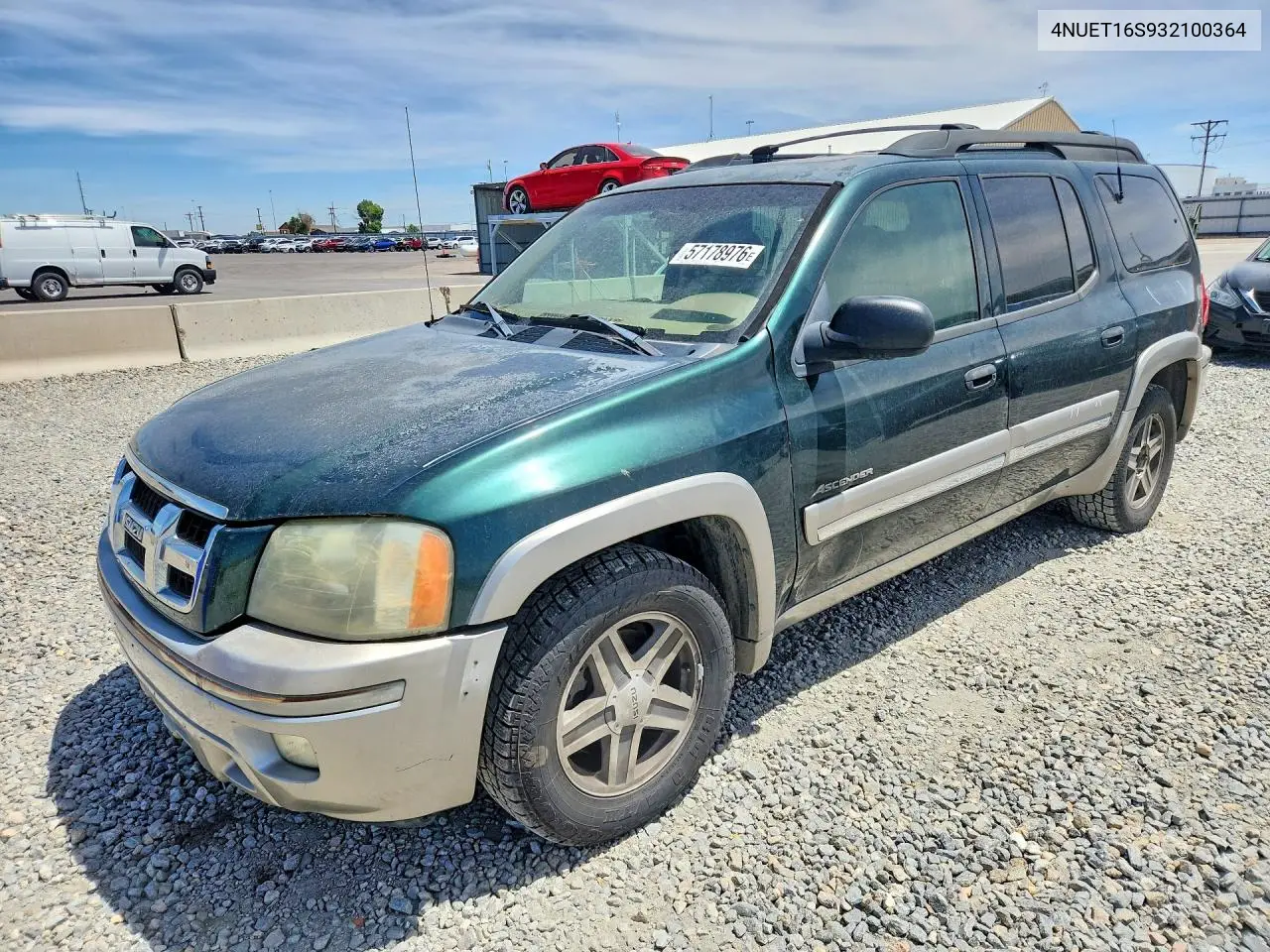 2003 Isuzu Ascender S VIN: 4NUET16S932100364 Lot: 57178976