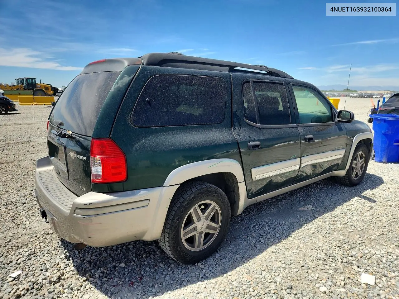 2003 Isuzu Ascender S VIN: 4NUET16S932100364 Lot: 57178976