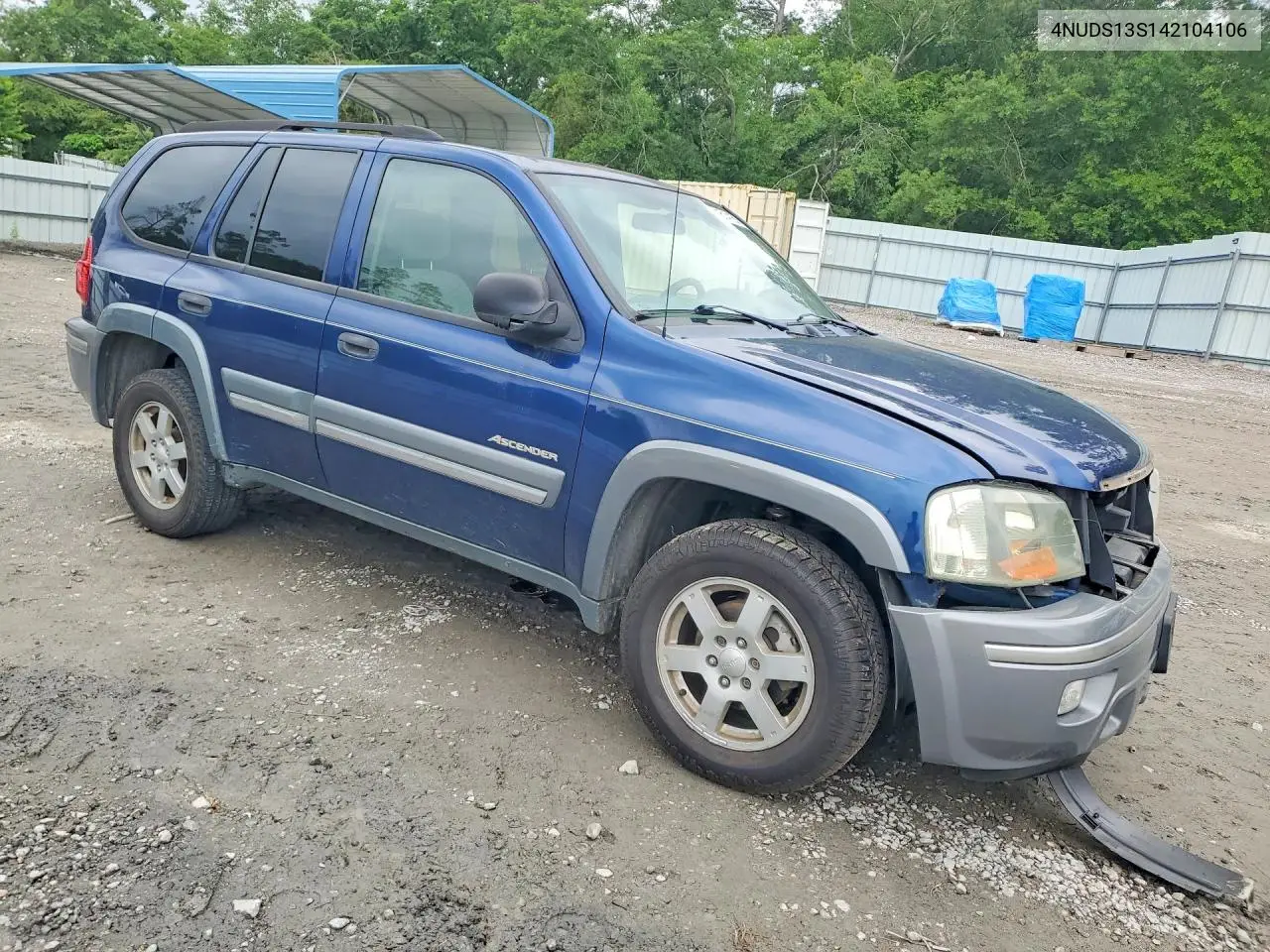 2004 Isuzu Ascender S VIN: 4NUDS13S142104106 Lot: 51814156