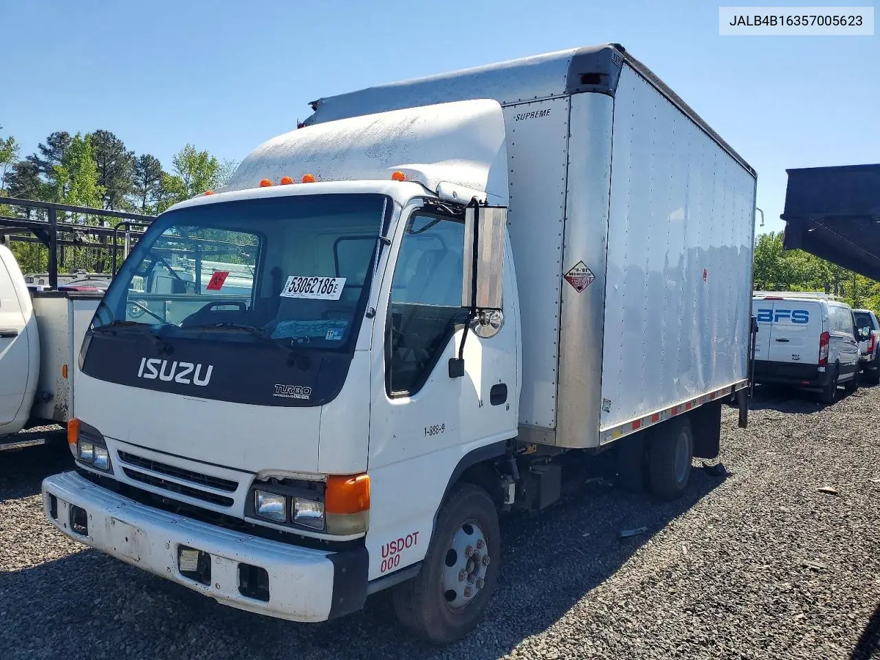 2005 Isuzu Npr Box Truck VIN: JALB4B16357005623 Lot: 53062186