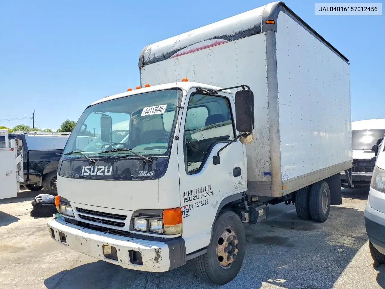 2005 Isuzu Npr Box Truck VIN: JALB4B16157012456 Lot: 53113646