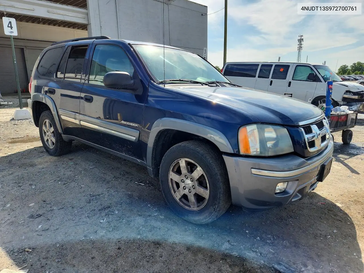 2007 Isuzu Ascender S VIN: 4NUDT13S972700761 Lot: 52140686