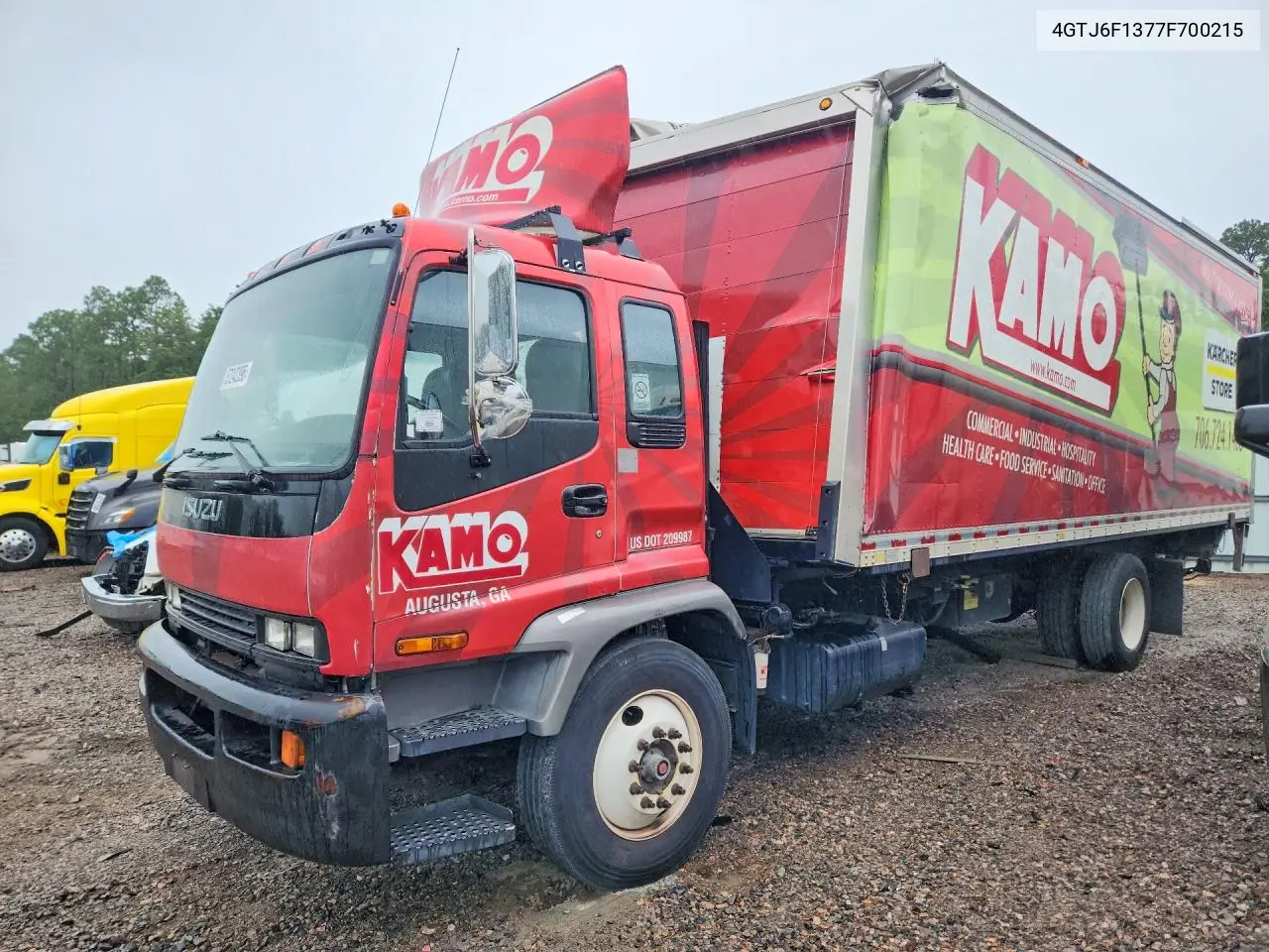 2007 Isuzu T6F Box Truck VIN: 4GTJ6F1377F700215 Lot: 57242396