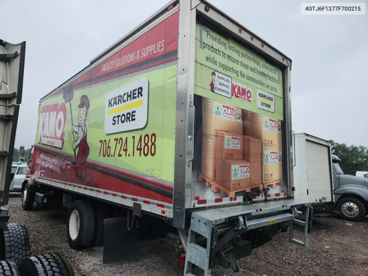 2007 Isuzu T6F Box Truck VIN: 4GTJ6F1377F700215 Lot: 57242396