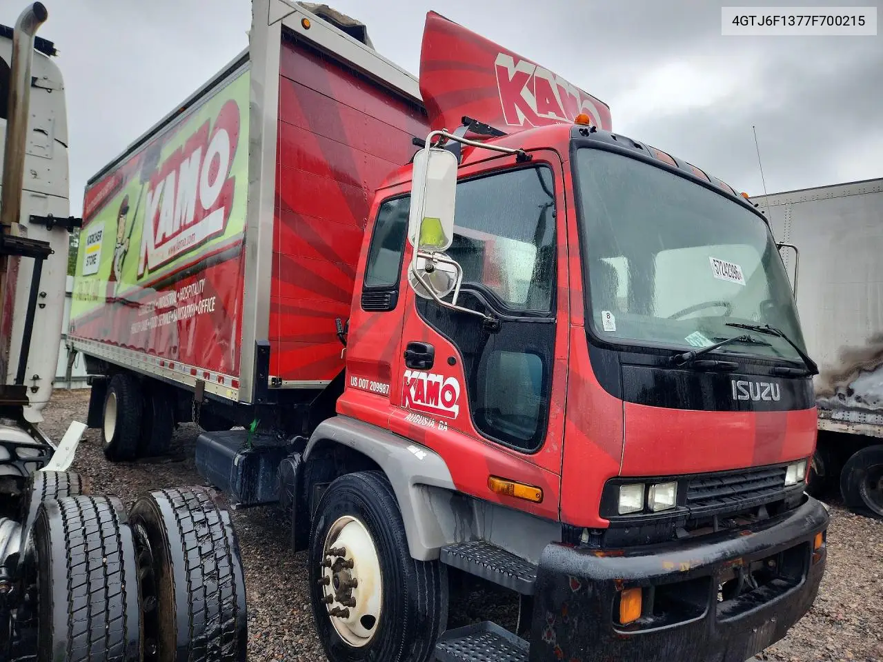 2007 Isuzu T6F Box Truck VIN: 4GTJ6F1377F700215 Lot: 57242396