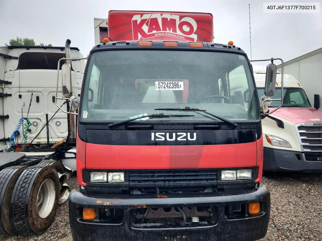 2007 Isuzu T6F Box Truck VIN: 4GTJ6F1377F700215 Lot: 57242396