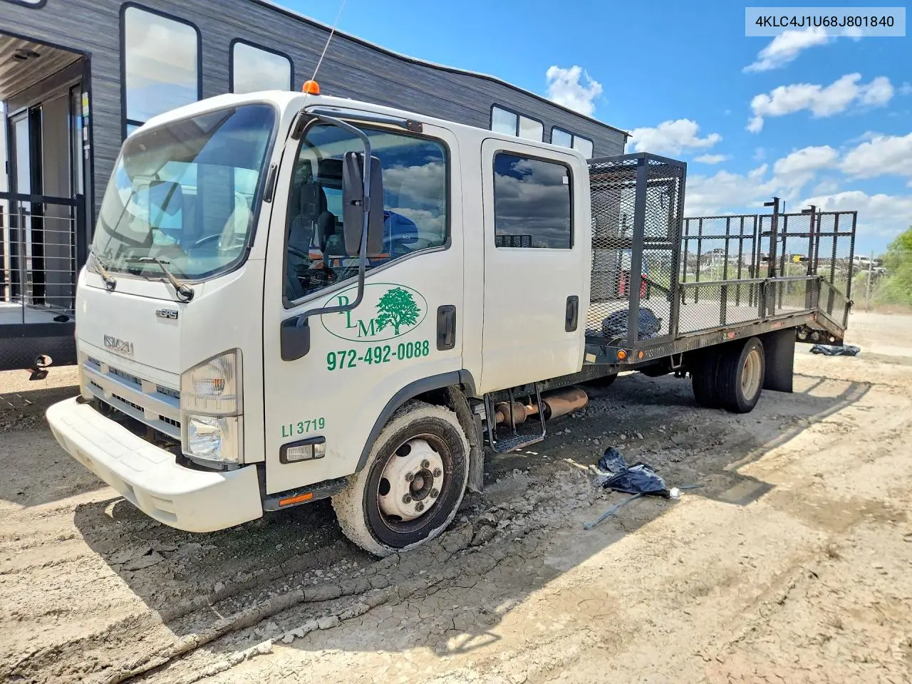 2008 Isuzu Npr VIN: 4KLC4J1U68J801840 Lot: 56640816