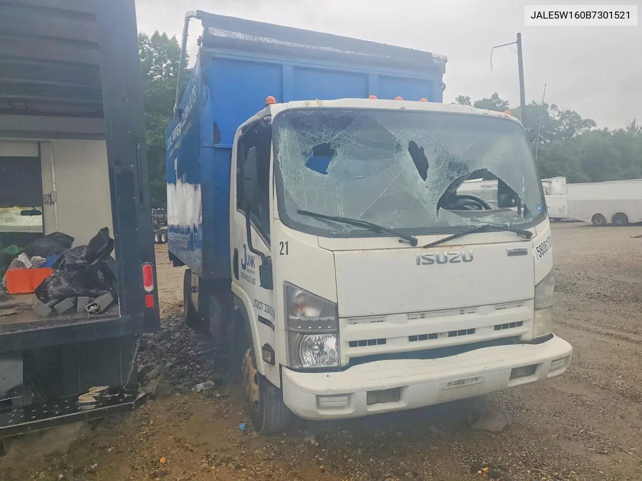 2011 Isuzu Nrr - Curtain Side Truck VIN: JALE5W160B7301521 Lot: 58081006
