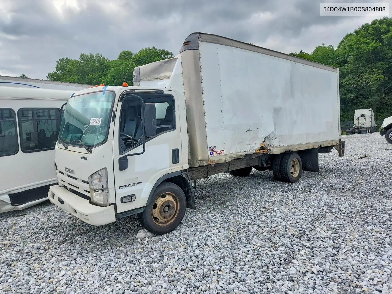 2012 Isuzu Npr Hd Box Truck VIN: 54DC4W1B0CS804808 Lot: 53020436