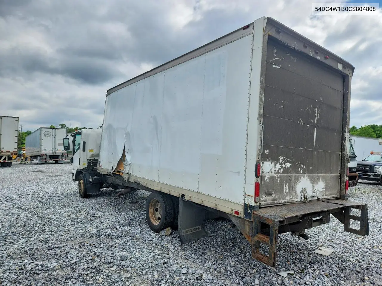 2012 Isuzu Npr Hd Box Truck VIN: 54DC4W1B0CS804808 Lot: 53020436