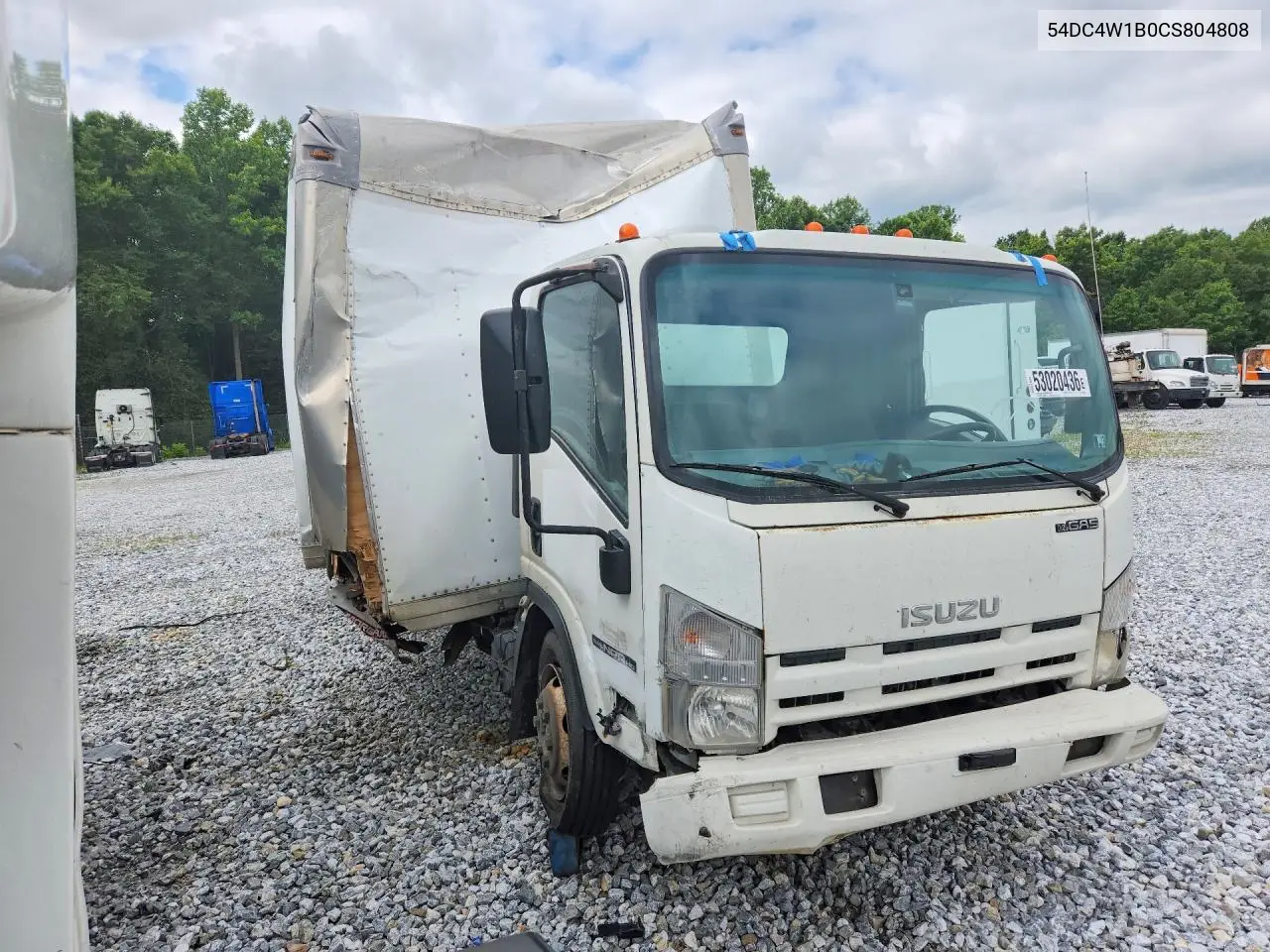 2012 Isuzu Npr Hd Box Truck VIN: 54DC4W1B0CS804808 Lot: 53020436