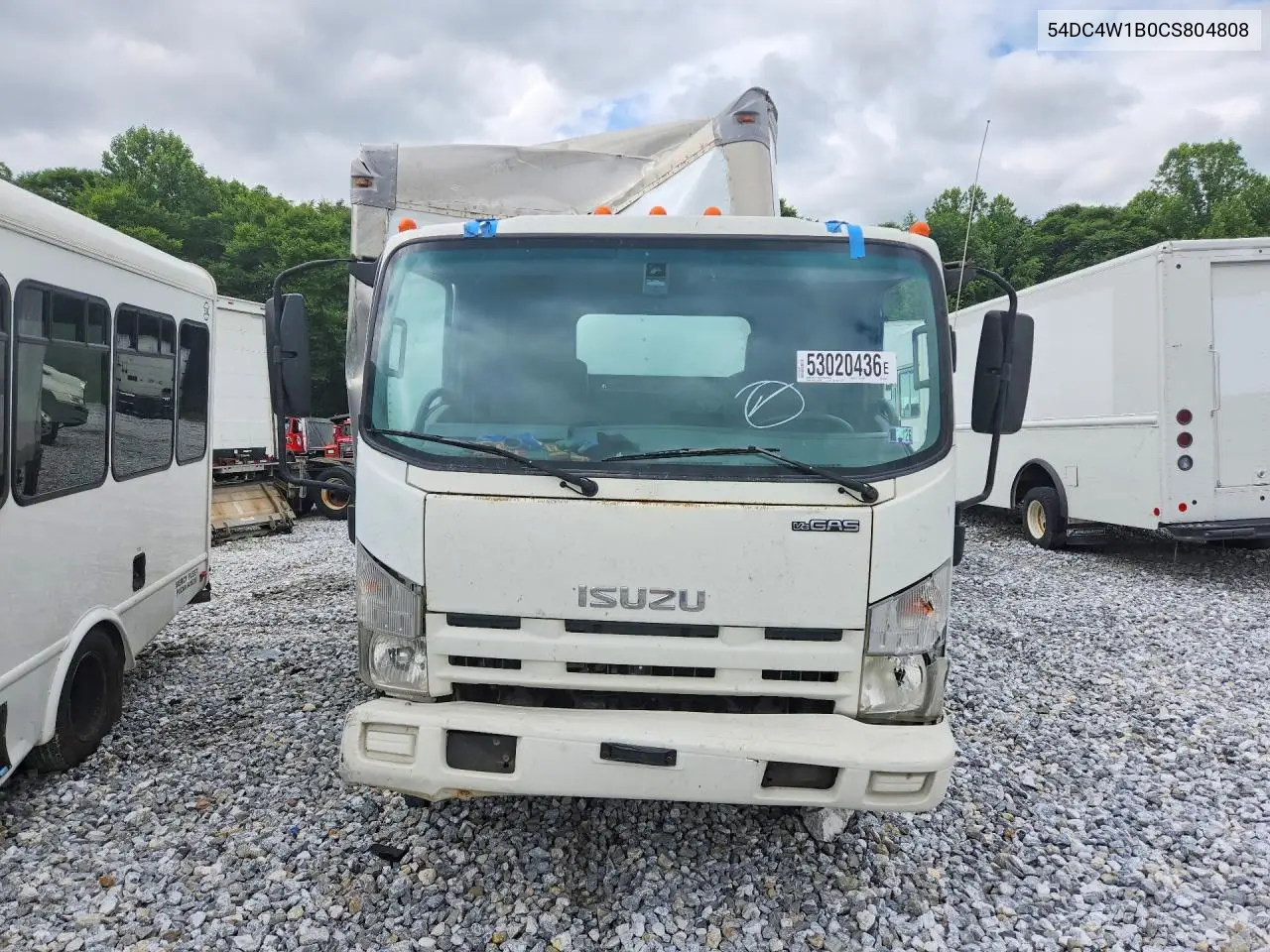 2012 Isuzu Npr Hd Box Truck VIN: 54DC4W1B0CS804808 Lot: 53020436