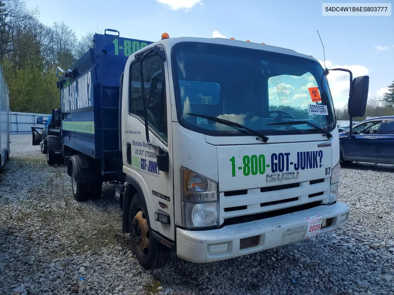 2014 Isuzu Npr Hd Dump Truck VIN: 54DC4W1B6ES803777 Lot: 52231536