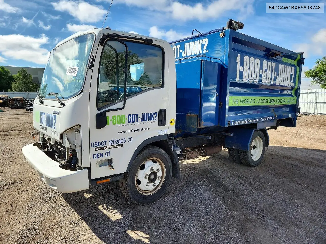 2014 Isuzu Npr Hd Dump Truck VIN: 54DC4W1BXES803748 Lot: 54523936
