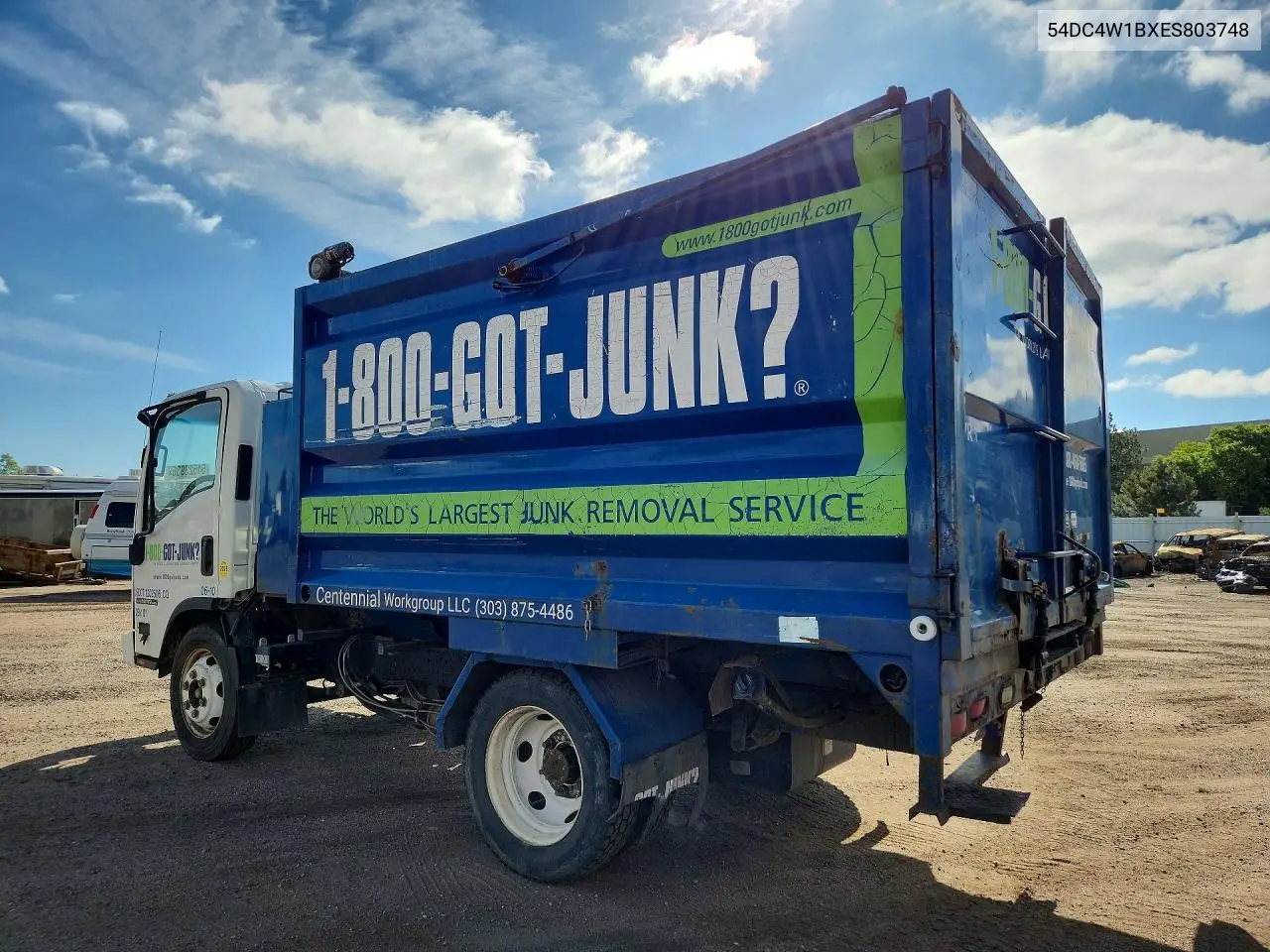 2014 Isuzu Npr Hd Dump Truck VIN: 54DC4W1BXES803748 Lot: 54523936
