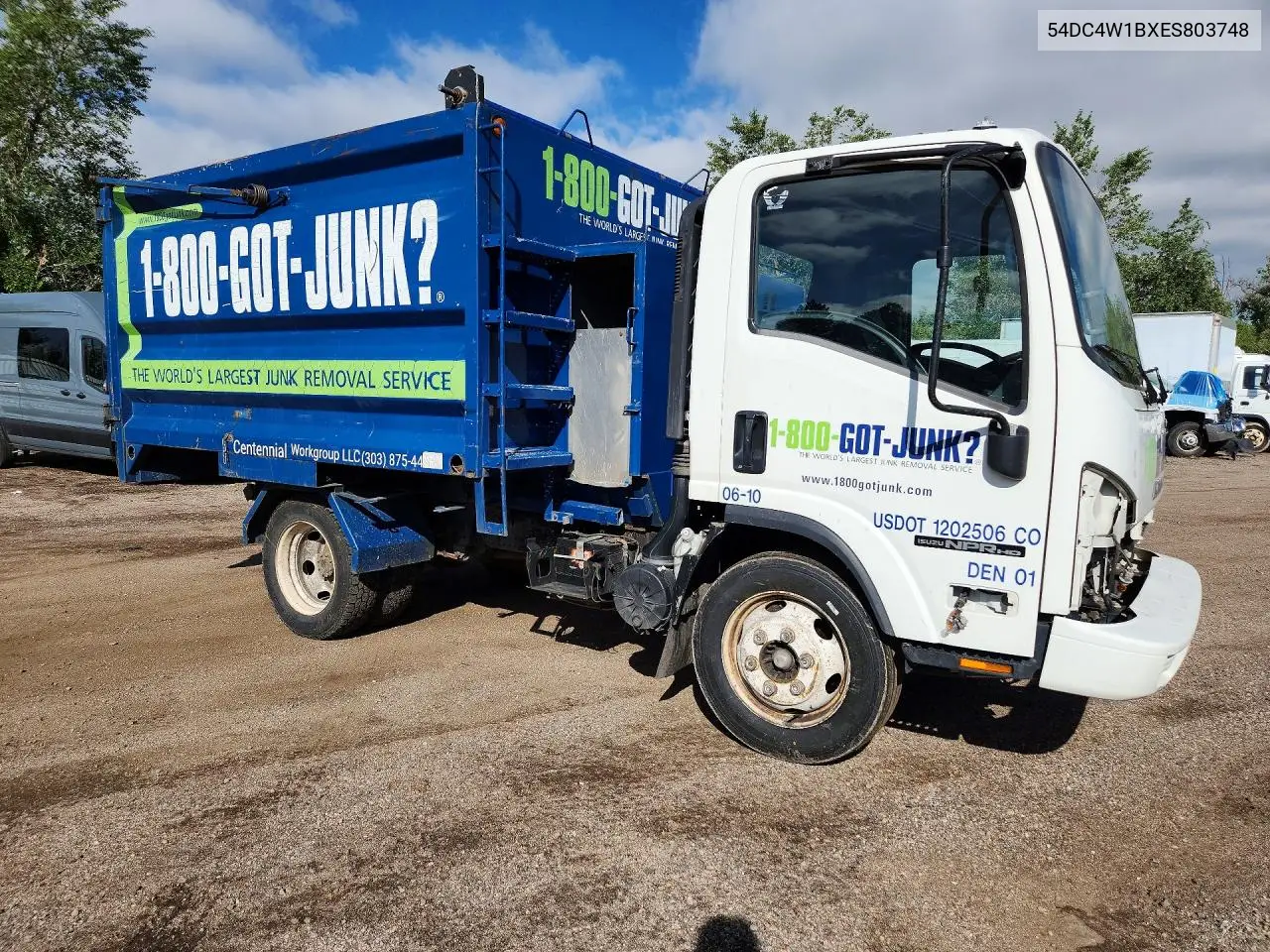 2014 Isuzu Npr Hd Dump Truck VIN: 54DC4W1BXES803748 Lot: 54523936