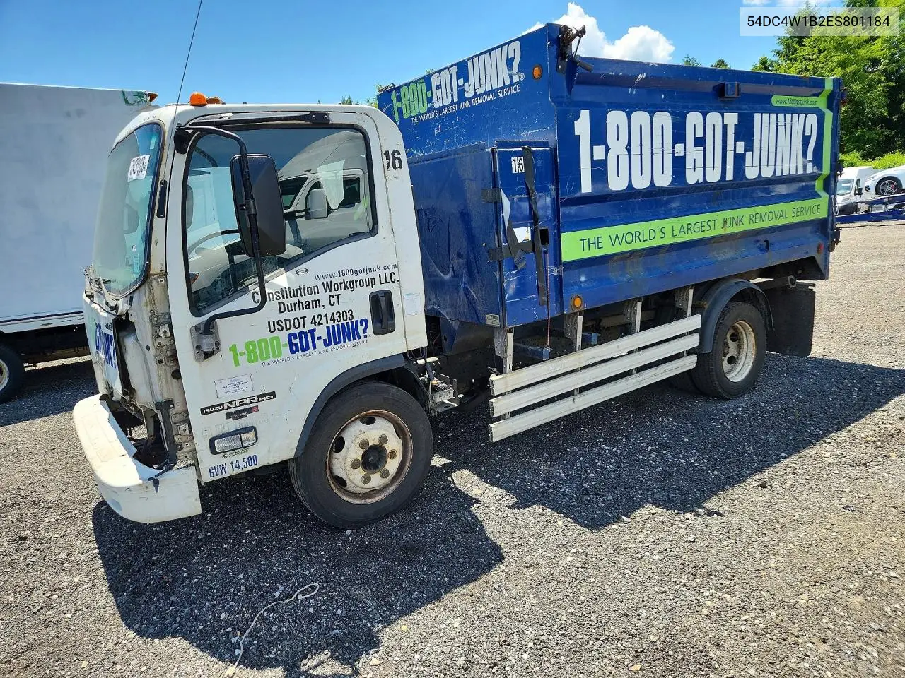 2014 Isuzu Npr Hd Dump Truck VIN: 54DC4W1B2ES801184 Lot: 55435986