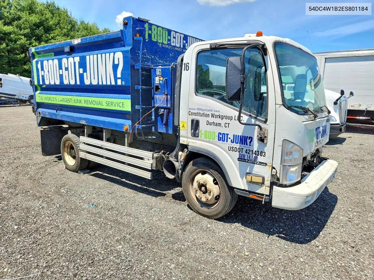2014 Isuzu Npr Hd Dump Truck VIN: 54DC4W1B2ES801184 Lot: 55435986