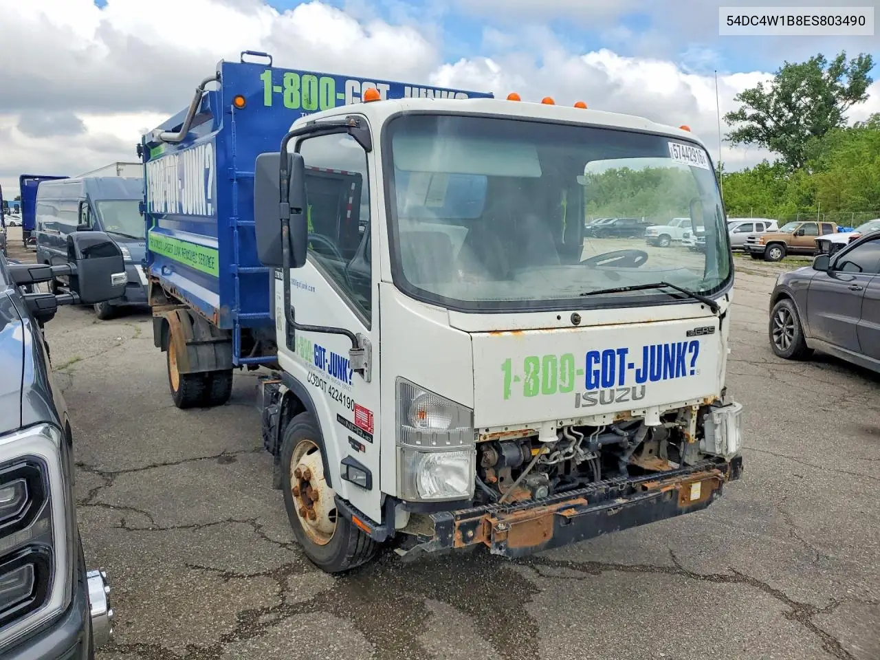 2014 Isuzu Npr Hd VIN: 54DC4W1B8ES803490 Lot: 57442916