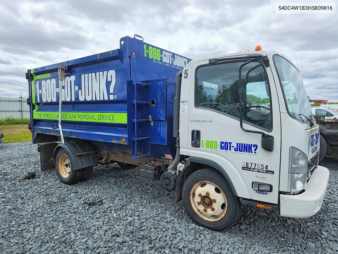 2017 Isuzu Npr Hd Dump Truck VIN: 54DC4W1B3HS809816 Lot: 53843366