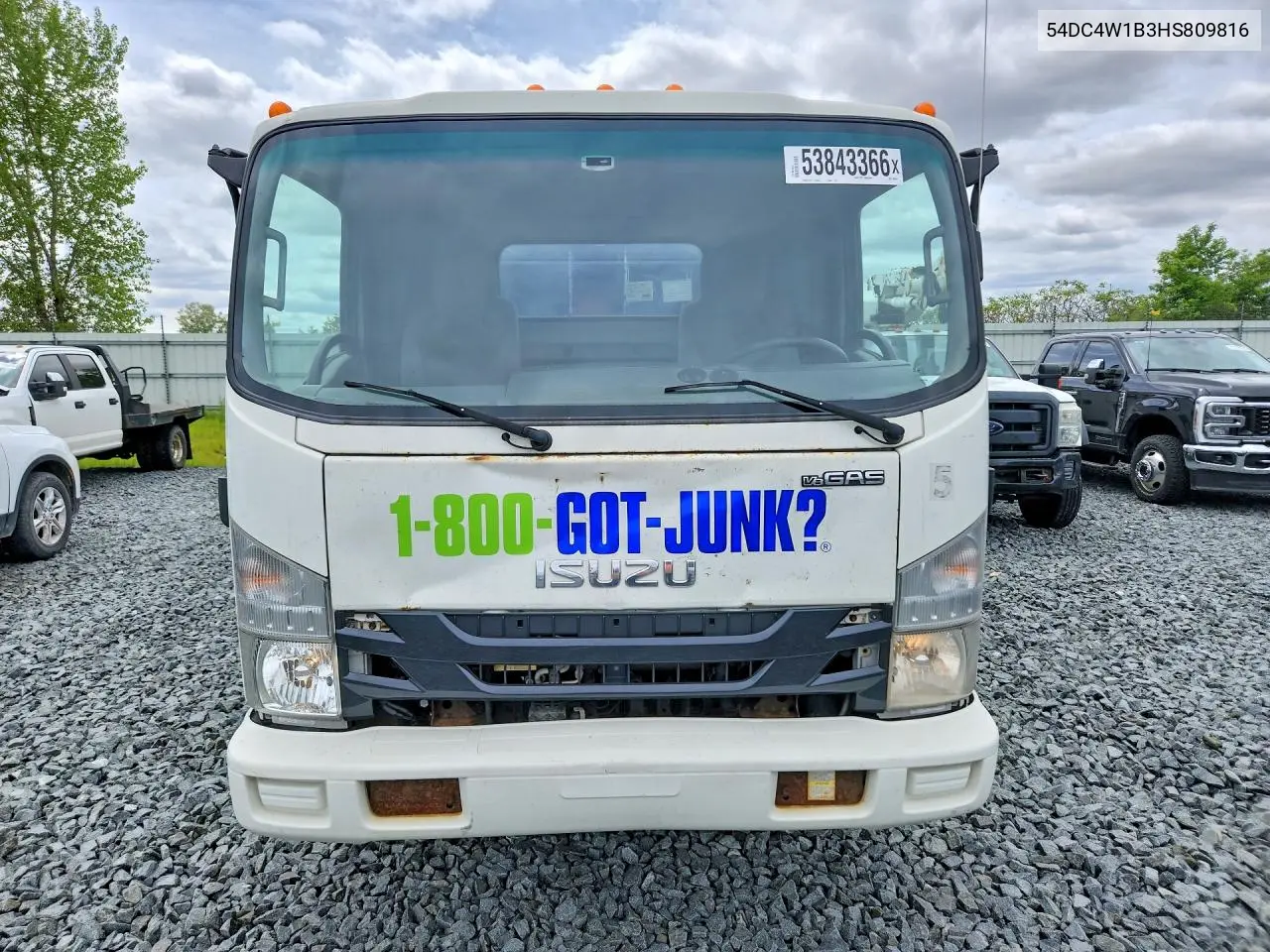 2017 Isuzu Npr Hd Dump Truck VIN: 54DC4W1B3HS809816 Lot: 53843366