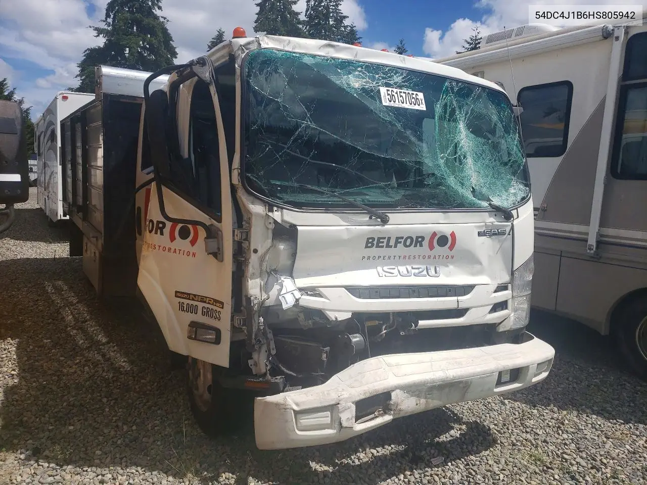 2017 Isuzu Npr Hd VIN: 54DC4J1B6HS805942 Lot: 56157056