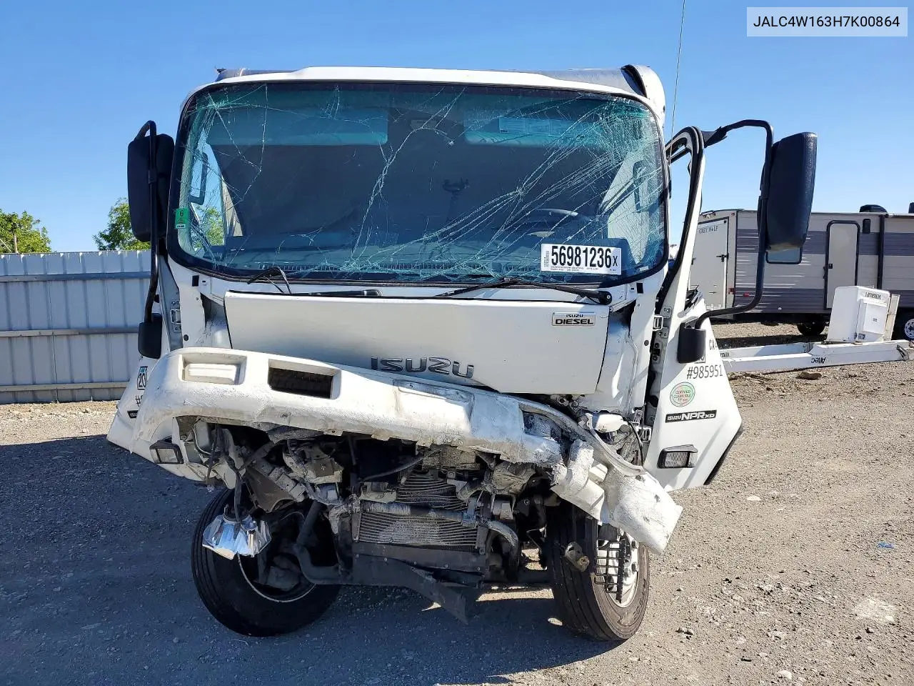 2017 Isuzu Npr Xd Box Truck VIN: JALC4W163H7K00864 Lot: 56981236