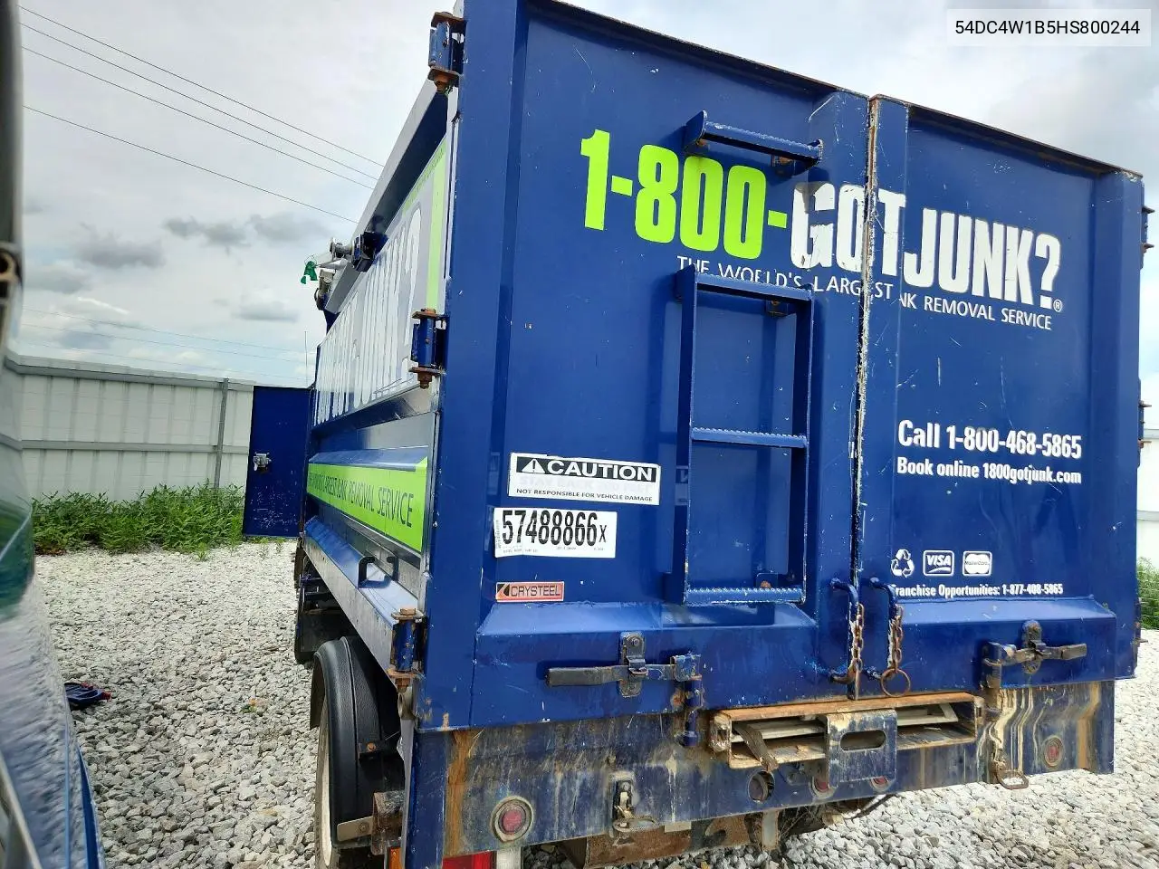 2017 Isuzu Npr Hd Dump Truck VIN: 54DC4W1B5HS800244 Lot: 57488866