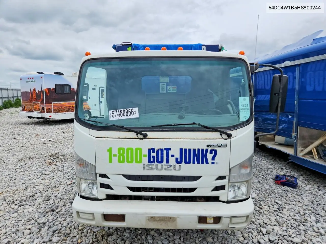 2017 Isuzu Npr Hd Dump Truck VIN: 54DC4W1B5HS800244 Lot: 57488866