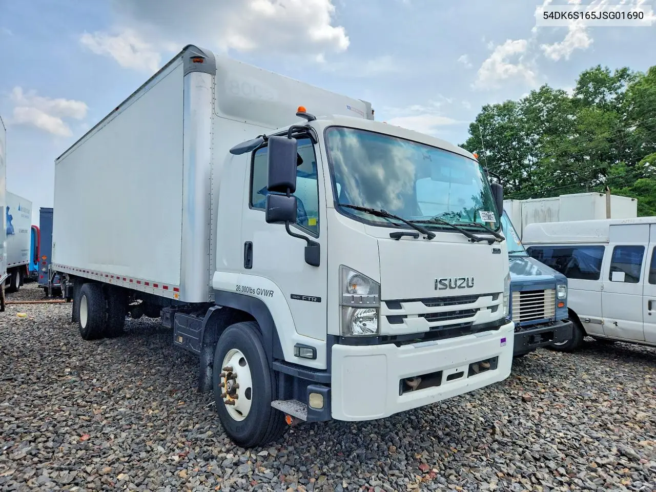 2018 Isuzu Ftr Box Truck VIN: 54DK6S165JSG01690 Lot: 55371126