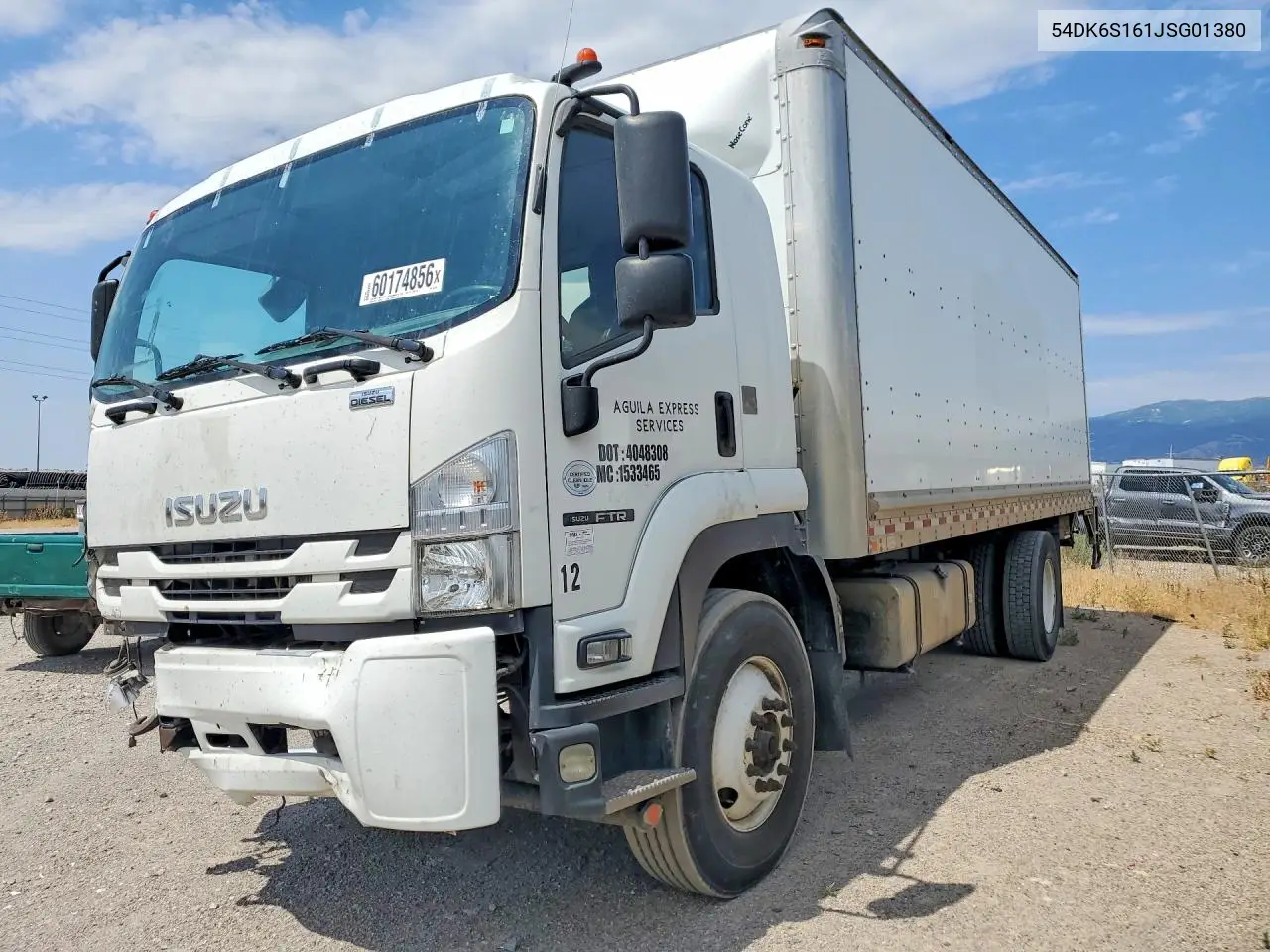 2018 Isuzu Ftr VIN: 54DK6S161JSG01380 Lot: 60174856