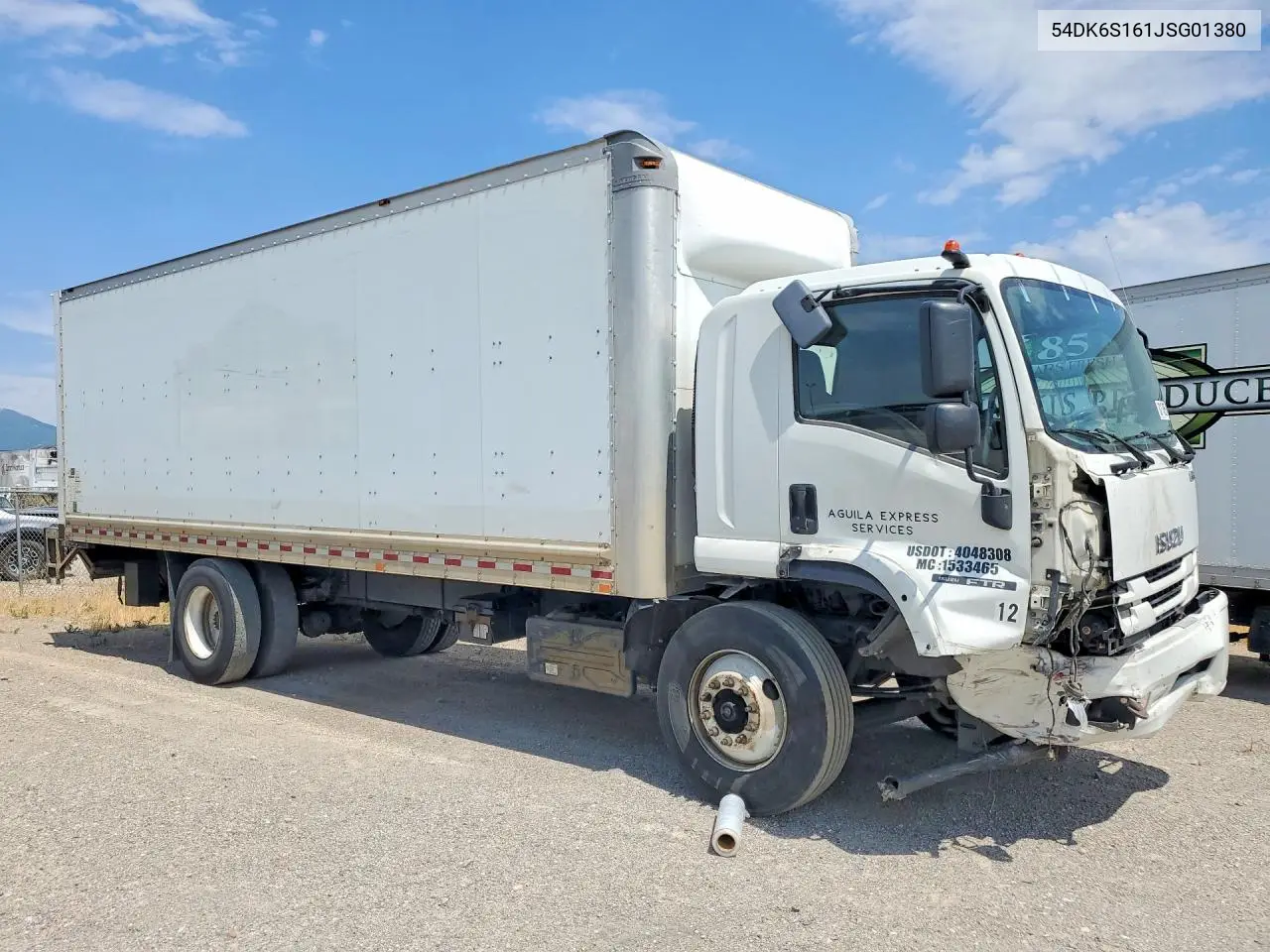 2018 Isuzu Ftr VIN: 54DK6S161JSG01380 Lot: 60174856
