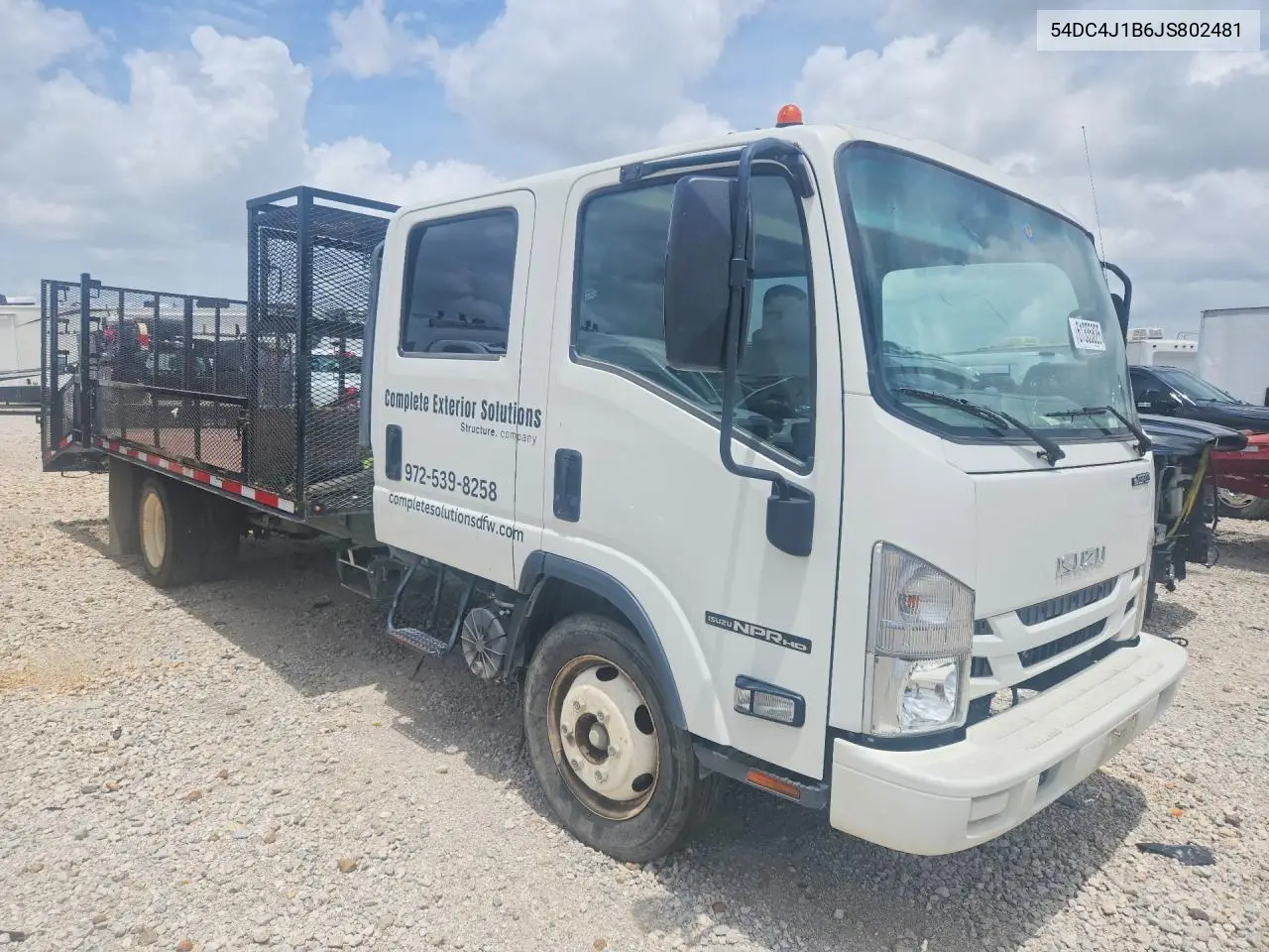 2018 Isuzu Npr Hd VIN: 54DC4J1B6JS802481 Lot: 61335826