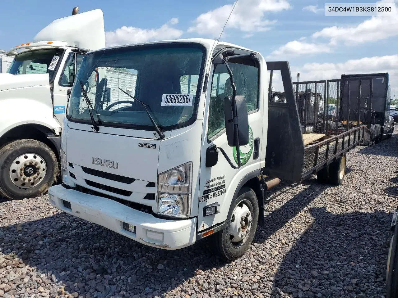 2019 Isuzu Npr Hd VIN: 54DC4W1B3KS812500 Lot: 53698286