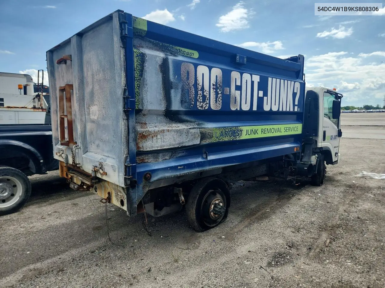 2019 Isuzu Npr Hd Dump Truck VIN: 54DC4W1B9KS808306 Lot: 54630776