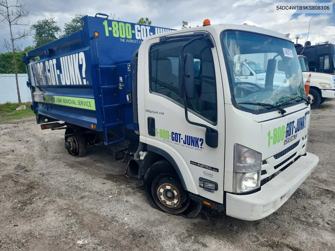 2019 Isuzu Npr Hd Dump Truck VIN: 54DC4W1B9KS808306 Lot: 54630776
