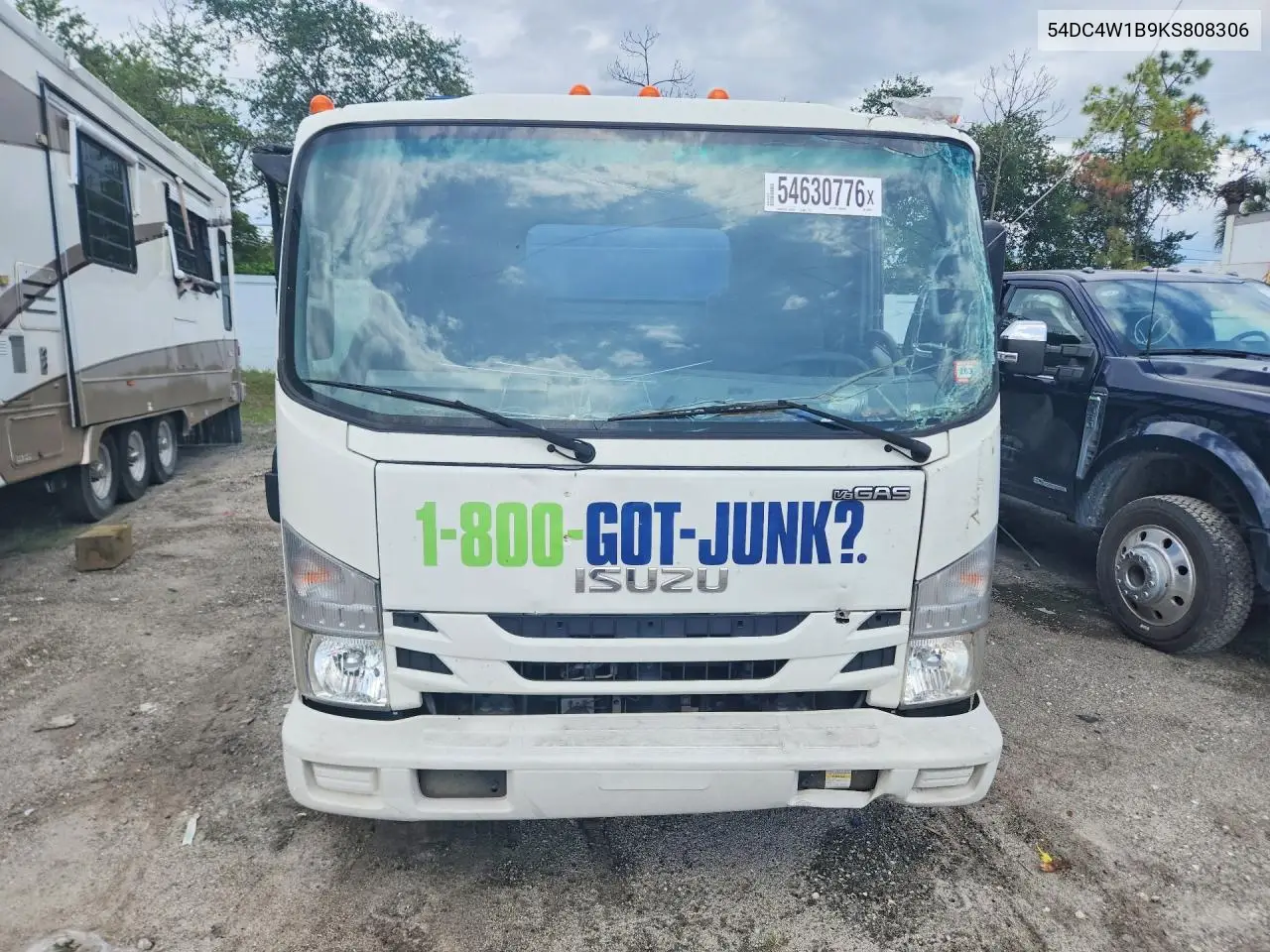 2019 Isuzu Npr Hd Dump Truck VIN: 54DC4W1B9KS808306 Lot: 54630776