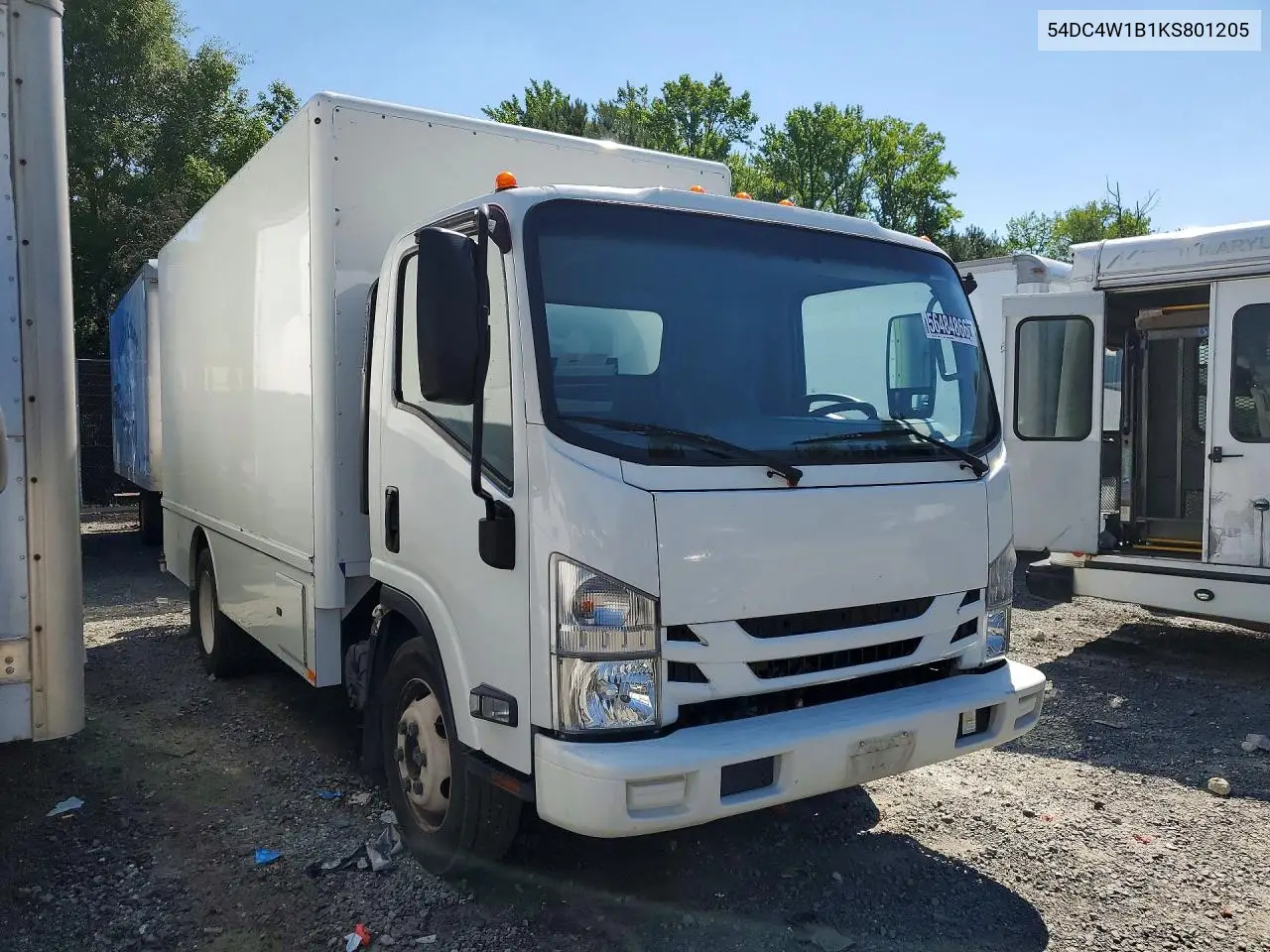 2019 Isuzu Npr Hd Box Truck VIN: 54DC4W1B1KS801205 Lot: 56484866