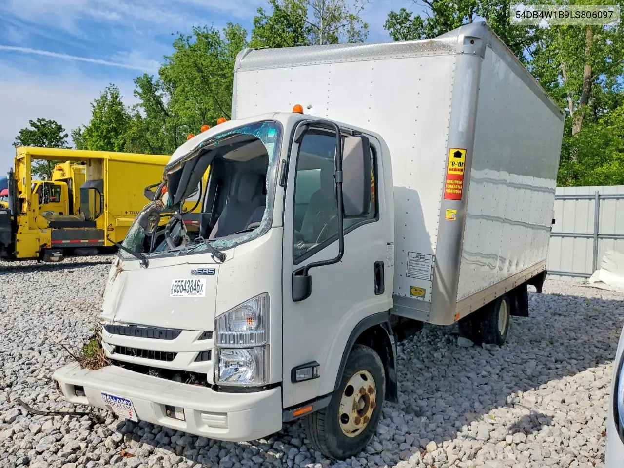 2020 Isuzu Npr Box Truck VIN: 54DB4W1B9LS806097 Lot: 55543846