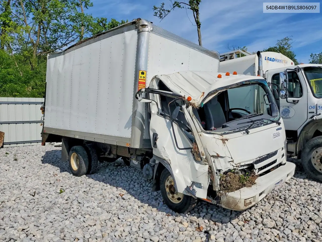 2020 Isuzu Npr Box Truck VIN: 54DB4W1B9LS806097 Lot: 55543846