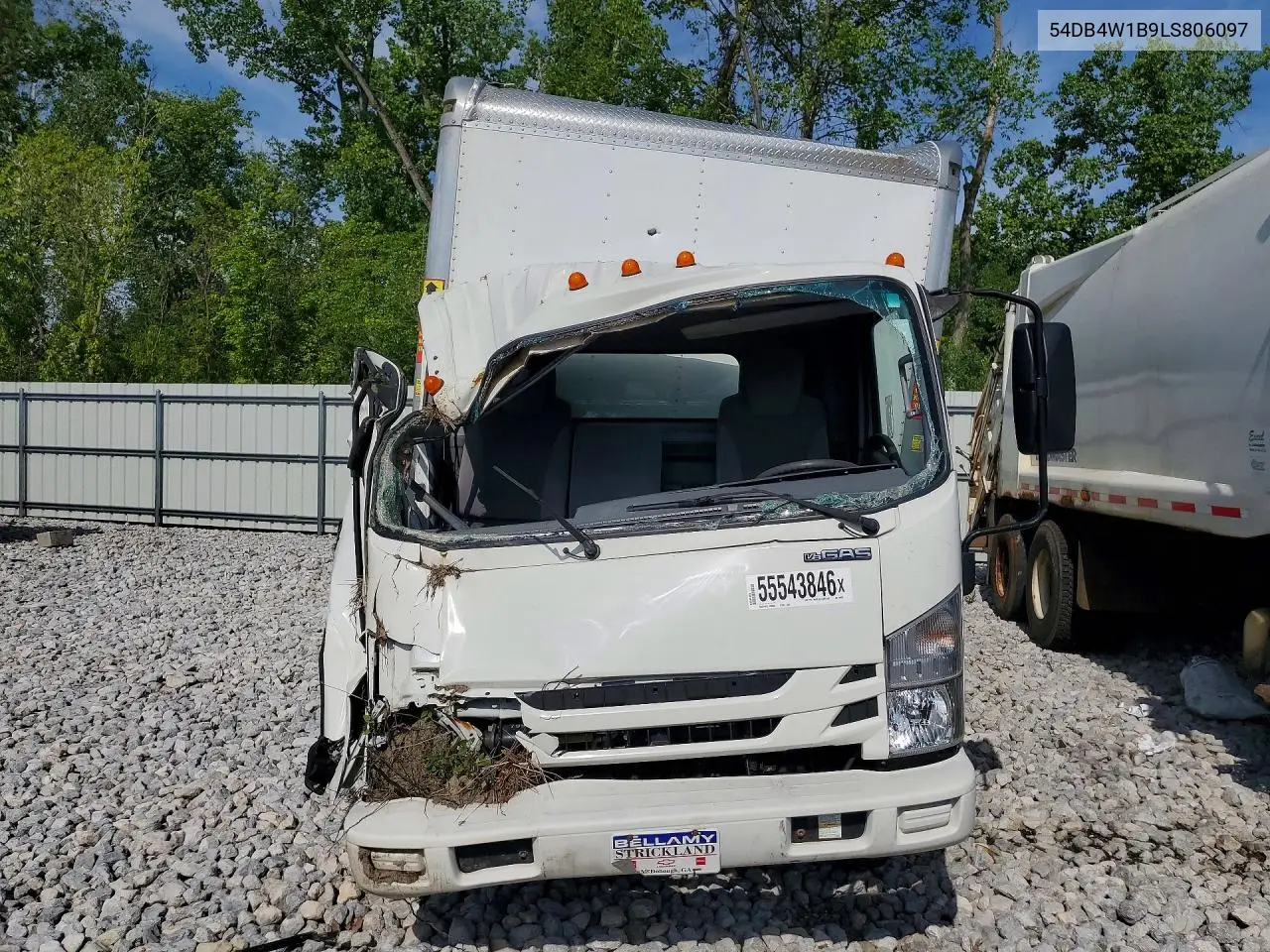 2020 Isuzu Npr Box Truck VIN: 54DB4W1B9LS806097 Lot: 55543846