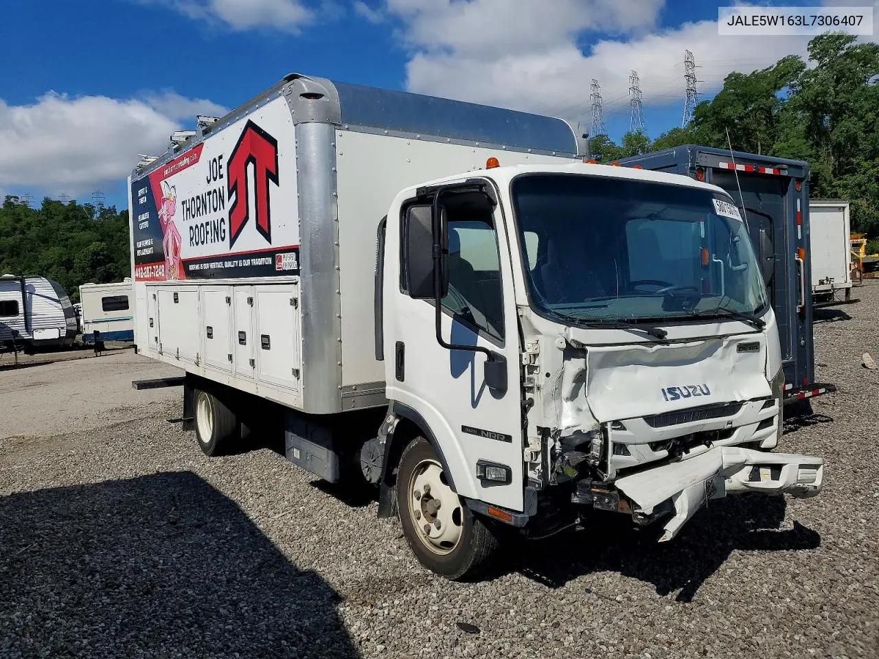 2020 Isuzu Nrr Box Truck VIN: JALE5W163L7306407 Lot: 58015076