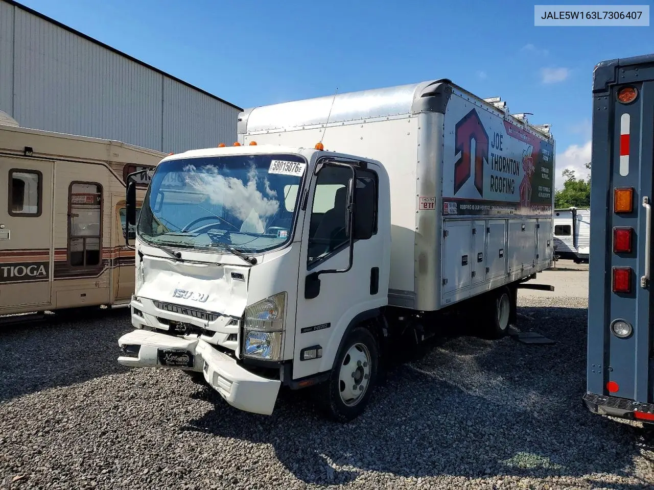 2020 Isuzu Nrr Box Truck VIN: JALE5W163L7306407 Lot: 58015076