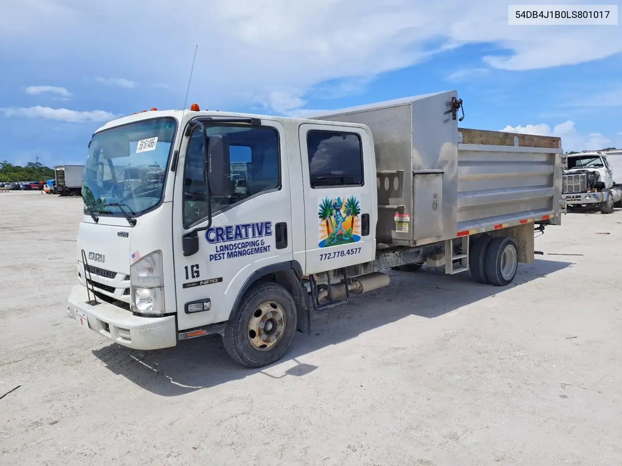 2020 Isuzu Npr VIN: 54DB4J1B0LS801017 Lot: 58161486
